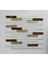 Mutfak Tezgah Arası ve Iç Dekorasyon Için 20X98X4 Mm, 30 cm Fileli, Beyaz & Gold Mix Kristal Cam Mozaik. ( 1 Koli = 11 File Karo = 1 m2 Fiyatıdır ) 1