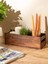 Baskılı Ahşap Organizer 33X11X10 cm Dekoratif Kutu 1
