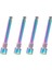 4x Titanium For Bicycle Disc Brake Pad Threaded Pin Inserts Screw For R Dazzle Color (Yurt Dışından) 1