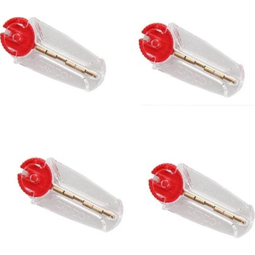 İndirim Center Zippo Orijinal Çakmak Taşı 4 Adet Rüzgar Geçirmez Metal Pratik Kullanım