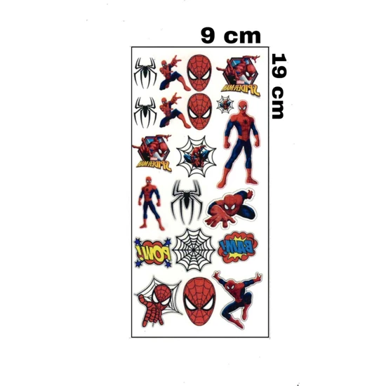 Mecit Tuhafiye Örümcek Adam Spider Man Çocuk Geçici Dövme