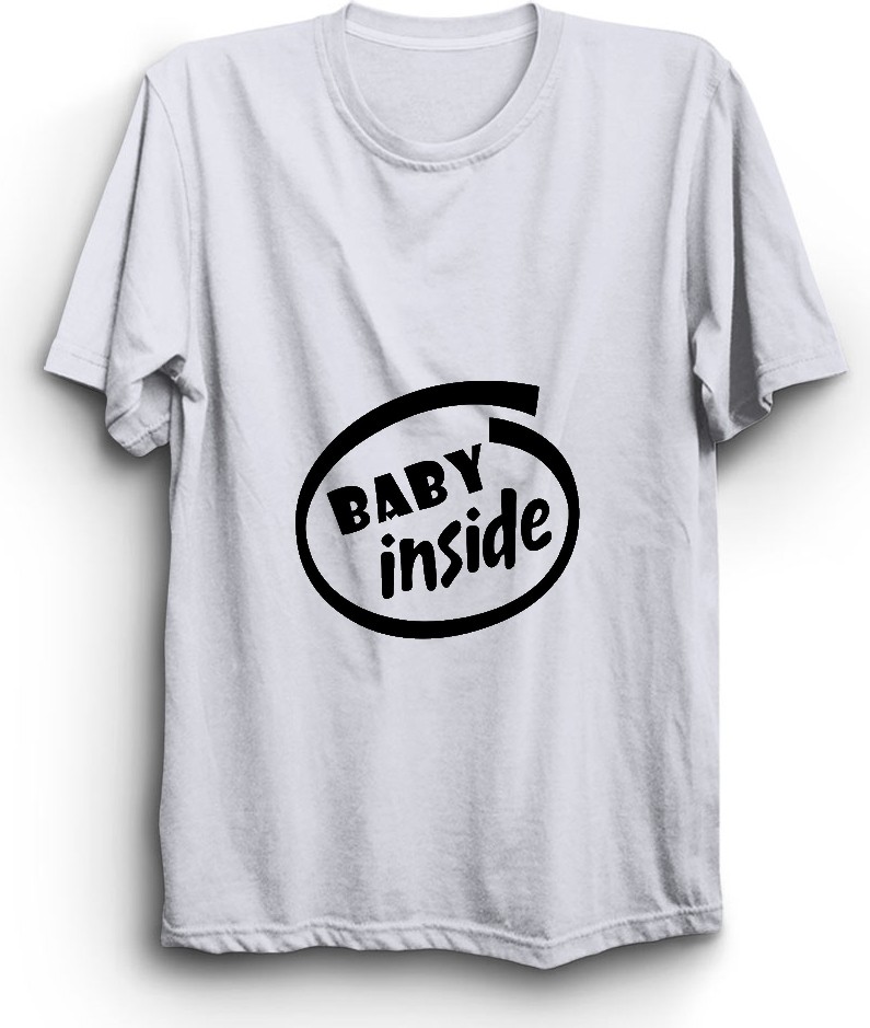 The Fame Baby Inside, Bebek Içerde, Pregnant, Hamile Tişörtü görsel 4