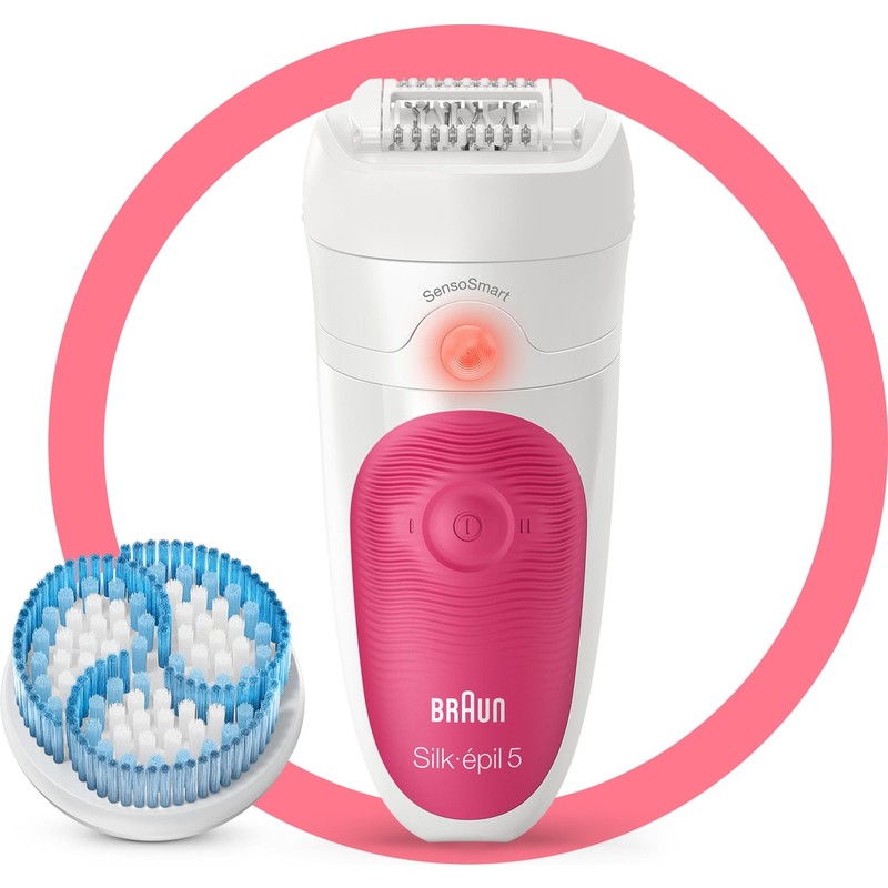 Braun Silk-Épil 5 5511 Sensosmart, Kablosuz, Islak&kuru, 2 Ek Parçalı, 2'si 1 Arada Epilatör