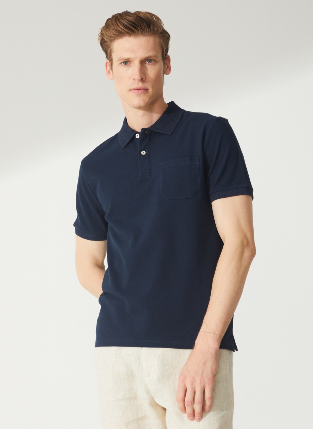 Altınyıldız Classics Koyu Lacivert Erkek Polo T-Shirt 4A9000000002 görsel 2