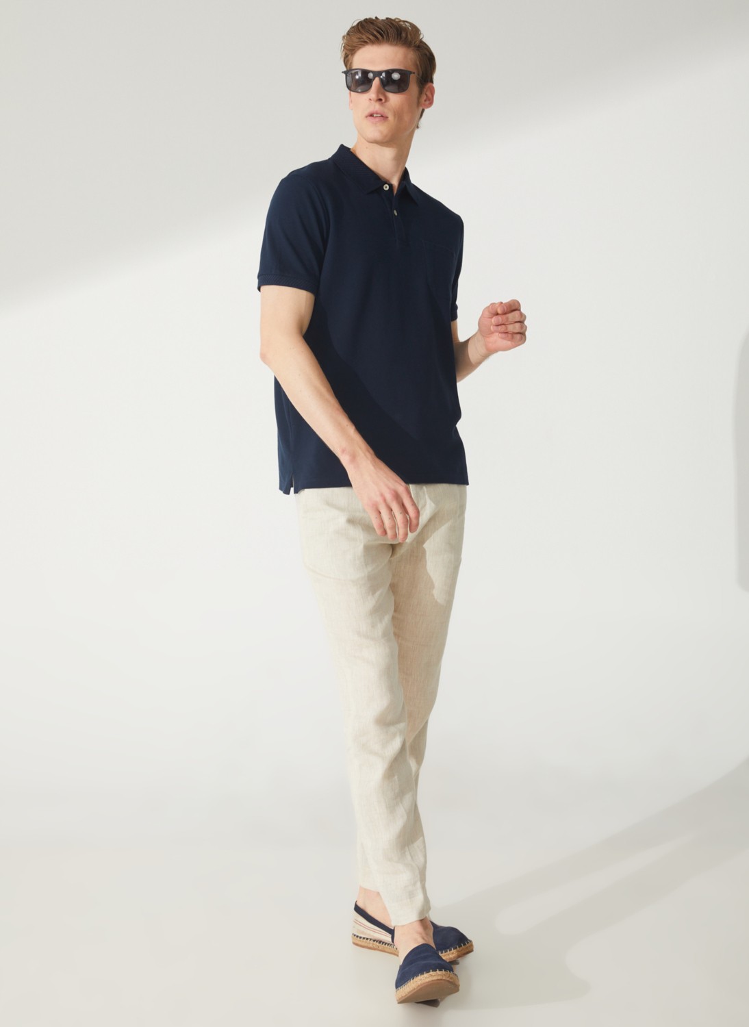 Altınyıldız Classics Koyu Lacivert Erkek Polo T-Shirt 4A9000000002 görsel 3