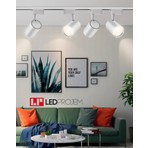 Led Projem 30W LED Ray Spot Beyaz 4 Adet ve 1 Metre Ray Set