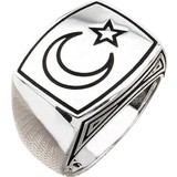 Taja Gümüş Erkek Yüzük