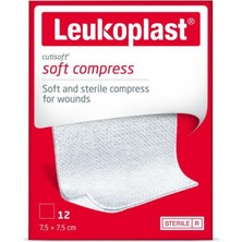 Leukoplast Cutisoft Soft Compress 7,5 cm x 7,5 cm Non Woven Yara Örtüsü