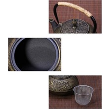 Haitn 900 ml Dökme Demir Çaydanlık Seti Japon Çay Potu Kettle Emaye Kung Fu Demlikler Süzgeç Net Filtresi ile Metal | Çaydanlıklar (Şakayık) (Yurt Dışından)
