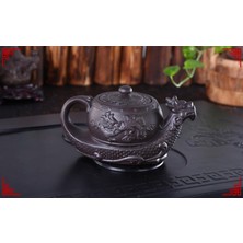 Haitn Çin Yixing Mor Kil Çaydanlık, Radial Dragon Çay Potu Büyük Kapasiteli El Yapımı Kil Çay Seti Kettle Kung Fu Teapot | Çaydanlıklar (Yurt Dışından)