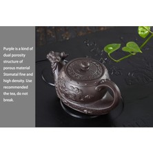 Haitn Çin Yixing Mor Kil Çaydanlık, Radial Dragon Çay Potu Büyük Kapasiteli El Yapımı Kil Çay Seti Kettle Kung Fu Teapot | Çaydanlıklar (Yurt Dışından)