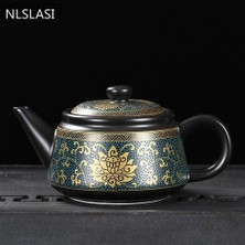 Haitn Jingdezhen Vintage Siyah Seramik Çay Potu Çin Çay Seti Özelleştirme Porselen Çaydanlık Oolong Çayı El Yapımı Su Isıtıcısı 240ML | Çaydanlıklar (15.2x7.5cm 240ML / 1) (Yurt Dışından)