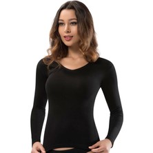 Erdem İç Giyim Siyah Erdem Iç Giyim V Yaka Tişört