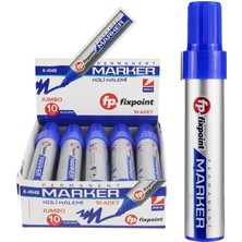 Fixpoint Jumbo Koli Kalemi Marker 10 mm Mavi 10 Adet