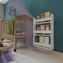 Zeo Wood Design Montessori Mdflam Çocuk Odası Kitaplığı