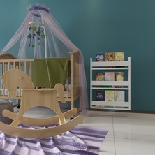 Zeo Wood Design Montessori Mdflam Çocuk Odası Kitaplığı