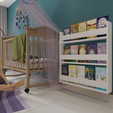 Zeo Wood Design Montessori Mdflam Çocuk Odası Kitaplığı