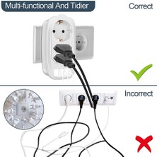 Joyne Genişletilmiş Çift Soket Adaptörü Akıllı 7 1 USB Şarj Cihazı Akım Koruması Soket (Yurt Dışından)