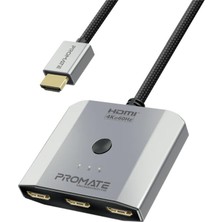 Promate 3'ü 1 Arada HDMI Kablo Çoklayıcı 4K@60Hz