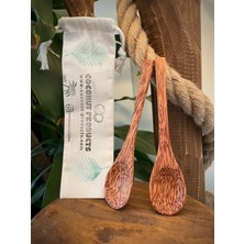 Coconut Ahşap Kaşık - 2 Adet - Bowl Kaşığı