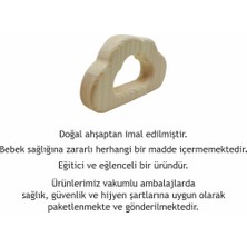 Tahtaland Ahşap Bebek Dişliği - Bulut Figürlü