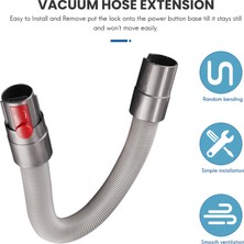 Gorgeous Dyson Için Uzatma Hortumu ve Tetik Kilidi - Dyson V15 V11 V10 V8 V7 Elektrikli Süpürge Için Esnek Hortum ve Anahtar Tutucu (Yurt Dışından)