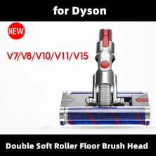 Gorgeous Dyson V7 V8 V10 V11 V15 Elektrikli Süpürge Parçaları Için Çift Yumuşak Makaralı Kafa Tutuşunu Elektrikli Zemin Kafası (Yurt Dışından)