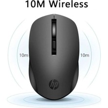 Hp S1000 Plus Kablosuz Mouse Bluetooth 2.4ghz Sessiz Mouse Pc Laptop 1600-DPI Fare Mause Siyah