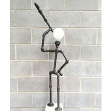 Blbn Design Dekoratif Masaüstü Insan Modeli Aydınlatma Boru Lambader