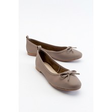 Luvi 01 Taş Cilt Hakiki Deri Kadın Babet Ayakkabı