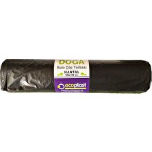 Ecoplast 240 Litre Siyah Hantal Konteyner Çöp Torbası  100 x 150 cm  600 gr  10 Adetlik 1 Rulo