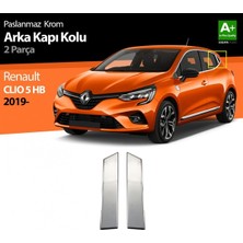 BTM Otomotiv Renault Clio 5 Krom Kapı Kolu Arka Kapı 2 Prç. 2019 ve Üzeri