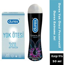 Durex Yok Ötesi Prezervatif XL 10'lu + Durex Extreme Jel 50 ml
