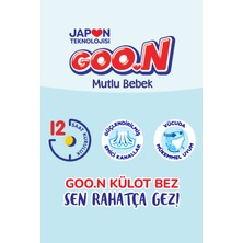Goo.n Mutlu Bebek 5 Numara Külot Bebek Bezi Avantajlı Fırsat Paketi - 12 Saat Kuruluk - 96 Adet