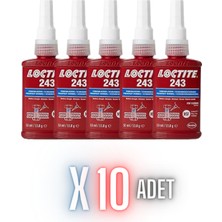 Loctite 243 - 50ML Vida Gevşemezlik Orta Mukavemet 10 Adet