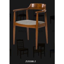 Bengi Ticaret Sandalye ST 14220 Zus138 TAM EĞİKKOLÇAK Kayın RETRO Parlak Ceviz keten kumaş