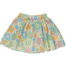 Panço Kız Bebek Çiçek Desenli Etek
