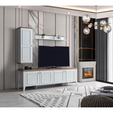 Yalı Raflı Dolaplı Tv Ünitesi 180CM
