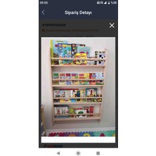 AGT Center Eğitici Montessori Çocuk Kitaplık 120*80*9 cm 4 Raflı