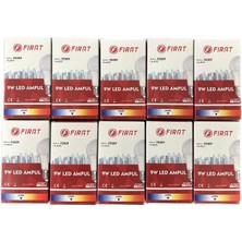 Fırat 9W LED Ampul 6500K 10 Adet