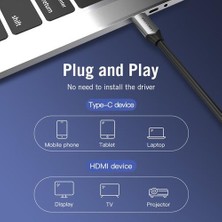 Htun USB C HDMI 4 K Tip C Için HDMI 60Hz Kablo Thunderbolt 3 Adaptörü Huawei P40 Mate Için 30 Pro Macbook Hava iPad USB C Kablosu (Yurt Dışından)