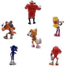 Htun 6pcs Anime Sonic Hedgedog Pvc Figür Bebek (Yurt Dışından)