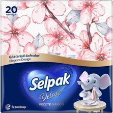 Selpak Deluxe Peçete 20'li 10 Adet Pembe