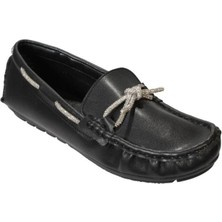 Yaz Kış Ayakkabı Yazkış Kadın Siyah Beyaz Cilt Üzeri Taş Fiyonklu Rock Yumuşak Babet