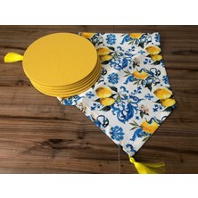 Trend Yuvam Limon Desenli Runner & Sarı Renk Supla