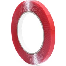 Çift Taraflı Bant 10 mm x 5 Metre Süper Güçlü Montaj Bandı (Şeffaf-5 Adet)