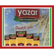 Yazar 3'lü Kumanya Gıda Ziyafet Paketi 2kg Osmancık+2kg Kırmızı+2kg Pilavlık Bulgur