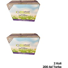 Ecoplast 240 Litre Siyah Hantal Konteyner Çöp Torbası  100 x 150 cm  600 gr  10 Adetlik 20 Rulo