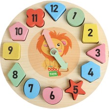 Baby Toys Montessori Ahşap Puzzle Saat