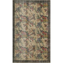 Sempati Halı Romantik Vintage Gül Desenli Eskitme  Yün  Halı - 148X237 cm 9982